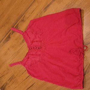 Lucky Brand red tank top medium